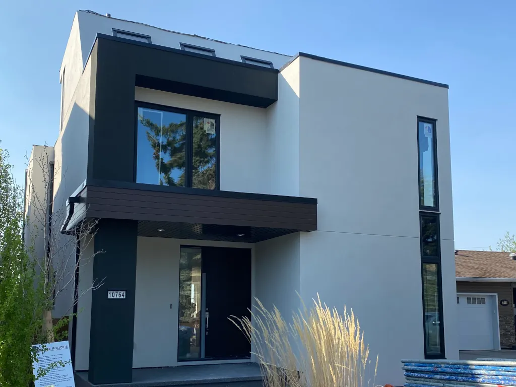 AxisLayer Exteriors stucco installation in Edmonton