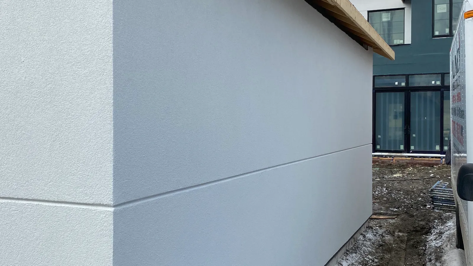 Side EIFS reveal detail